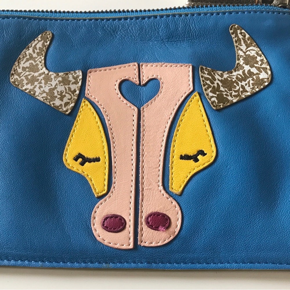 Sold Out Anthropologie Leather Zodiac Pouch by Miss Albright! TAURUS - Picture 2 of 5